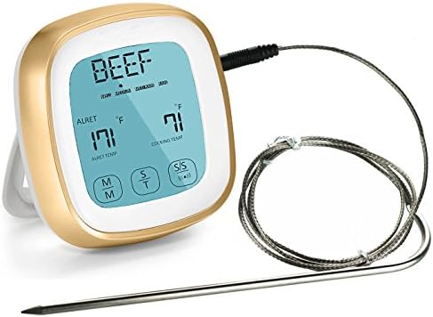 Digital Kitchen Food Meat Oven Thermometer with Timer for BBQ Smoker Grill Cooking