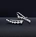 1 Pair 925 Sterling Silver Flowers Cubic Zirconia Ear Cuff Wrap Earring