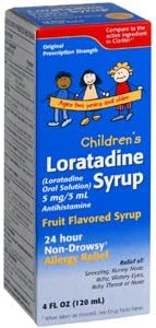 LORATADINE Syrup Fruit Taro 4OZ Taro PHARMACEUTICALS U.S.A.