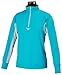 TuffRider Children's Ventilated Technical Long Sleeve Sport Shirt with Mesh, Aqua, Large