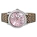 Coach Womens 14501621 Classic Signature Strap Pink Dial Watch