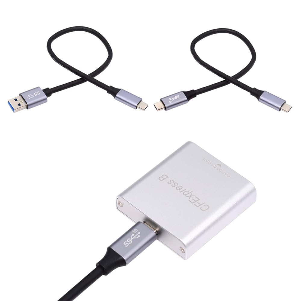 NFHK USB3.1 Type-C USB3.0 Type-A to CF Express Extension Card Reader CFE Type-B Support R5 Z6 Z7 CFB Memory Card