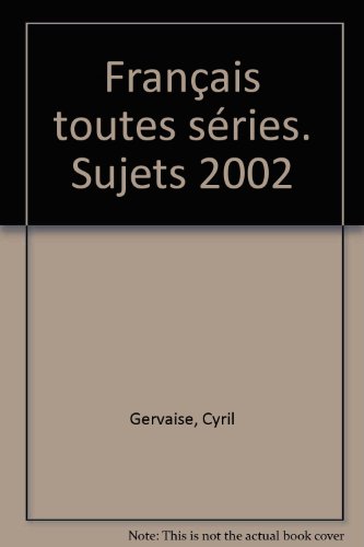 Français, toutes séries