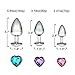 Anal Plug Set - BESTIMULUS 3PCS Heart Sexy Toys Anal Butt Plugs Sex Love Games Personal Massager for Women Men Couples Lover