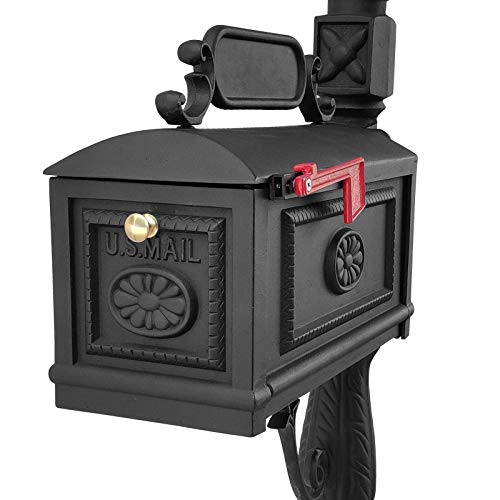 Polar Aurora Barcelona Decorative Post Mailbox Combination Stratford