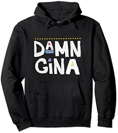 Unisex Damn Gina Hoodie Go Gina 90s Hoodie Do It For The Culture Medium Black