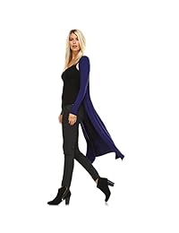 Issac Liev Isaac Liev Trendy Extra Long Duster Soft Cardigan