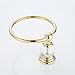 AUSWIND Gold Polished Stainless Steel Crystal Towel Ring Wall Mounted Bathroom Accessory Set LK28