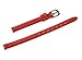 Uyoung 8mm Women's Solid Red Smooth Genuine Leather Watch Band