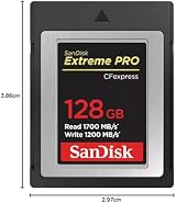 SanDisk Extreme PRO CFexpress Card Type B 128GB Up to 1700MB/s view 4