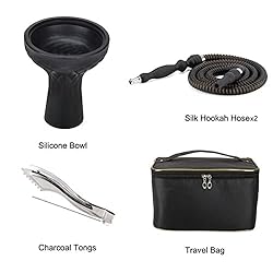 2 Hose Hookah Set,Portable Micro Modern Cube