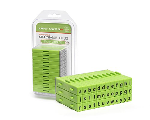 Xiem Tools Attachable Stamp Set (Lowercase Letters)