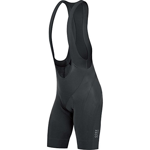 GORE BIKE WEAR, Men´s, Cycling Short Tights with Suspenders, Padded, Gore Selected Fabrics, Power Short+, Size L, Black, WSPOWE