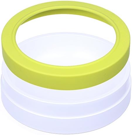 HAON Innovative Feeder Quantity Control Antibacterial Deodorazation Material Used Anti-Spill Dog Cat Bowl 17 Ounces (Green)