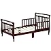 Dream On Me Classic Sleigh Toddler Bed in Cherry, JPMA Certified, Comes with Safety Rails, Non-Toxic Finishes, Low to Floor Design, Wooden Nursery Furniture