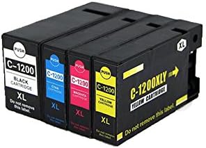 INKMATE 1 Set PGI-1200XL Compatible for Canon Maxify MB2020 MB2320 2050 2350 ( 1 BK / 1 M / 1 C / 1 Y )