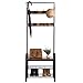 Ogrmar Vintage Coat Rack Shoe Bench, Hall Tree Entryway Storage Shelf, Wood Look Accent Furniture Metal Frame, 3 in 1 Design