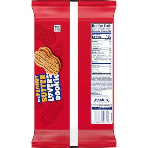 NUTTER BUTTER PEANUT BUTTER SANDWICH COOKIES, FAMILY SIZE, 16 OZ