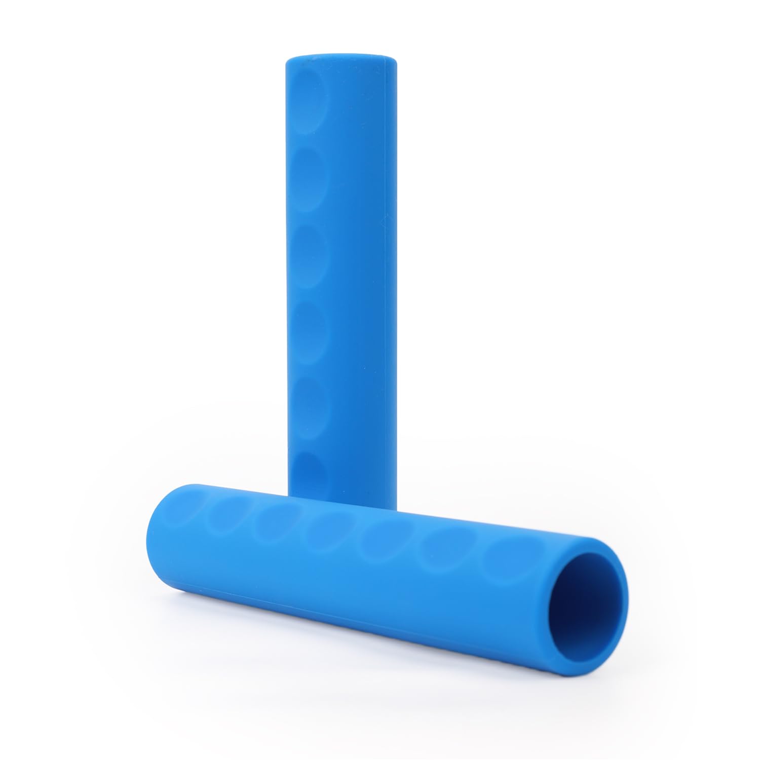 NQEUEPN 2pcs Kayak Paddle Grips, 1.18 Inch Diameter Detachable Soft Paddle Grips Anti-Skidding Kayak Grips Blister Prevention Kayak Accessories for Kayaking Canoes (Blue)