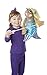 Melissa & Doug Mermaid Puppet with Detachable Wooden Rod (Puppets & Puppet Theaters, Animated Gestures, Inspires Creativity, Great Gift for Girls and Boys - Best for 3, 4, 5 Year Olds and Up), Blue, Model:3896