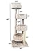 New Cat Condos 190209 Large Cat Tower with 4 Easy to Access Spacious Perches,