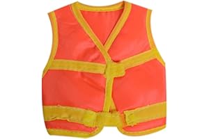 Sosoport Reflective Vest for Doll Clothing 1/6 Scale Bjd Dolls Action Figure Safety Vest Mini for Doll Outfits and Accessorie