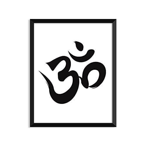 OM white background Unframed art print poster or greeting