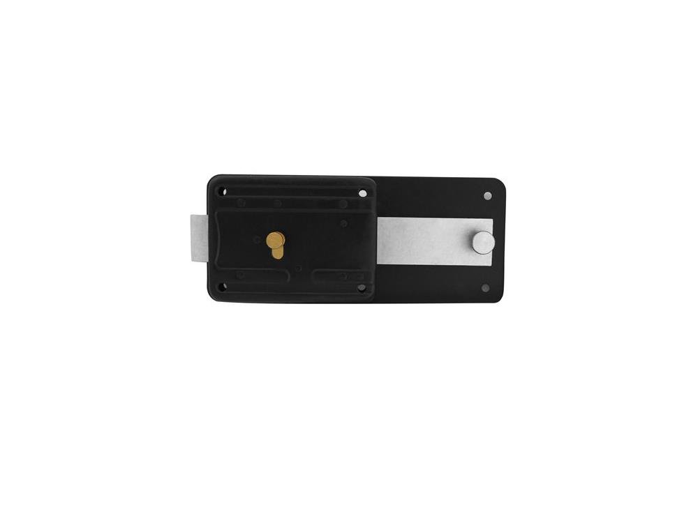 Yale Y6616150 Ferroglietto only deadbolt, Black