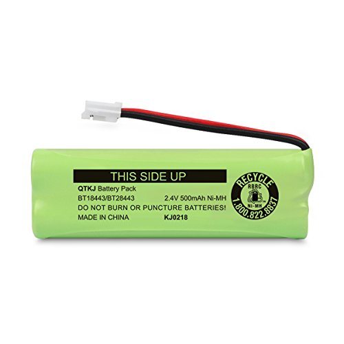 QTKJ BT18443 BT28443 89-1337-00-00 Cordless Phone Battery for VTech LS-6115 LS-6117 LS-6125 LS6126 LS6225 LS6205 LS6217 LS-6205 LS-6215 89133700 Cordless Handsets (2-Pack) - Thumbnail 5