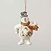 Enesco Frosty the Snowman by Jim Shore Frosty with Kid Scene on Belly Ornament