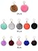 WILLBOND 12 Pieces Faux Fur Ball Pom Pom Keychain Fluffy Ball Key Chain with Key Ring for Handbag Bag Decoration, 8 cm, 10 cm, 14 cm