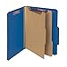 Smead Pressboard Classification File Folder with SafeSHIELD Fasteners, 2 Dividers, 2