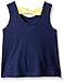 Gerber Graduates Little Girls' Toddler Sleeveless Top with Bow Back, Navy Flower, 4T
