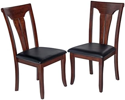 TTP Furnish Two Sturdy Dining Chair in Espresso