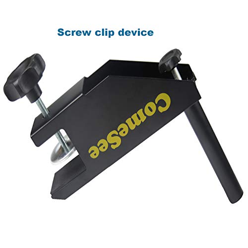 ComeSee Strength Screw Clamp Table Tennis Net and Post Set, 1.65 Inch Width Grip Holder, Insert Type Ping Pong Net Clip, Tension and Height Adjustable Easy Set Up (Black) - Thumbnail 4