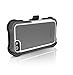 Ballistic SX0945-M185 SG Maxx Case with Holster for iPhone 5, Charcoal Silicone/Charcoal TPU/White PC - 1 Pack - Retail Packaging - Gray