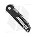Kizer Cutlery Folding Pocket Knives Flipper Knife Drop Point Blade Black G10 Handles Tactical EDC Knife, Barbosa V3487A1