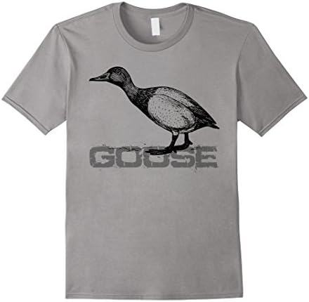 Mens Goose Geese Art T-shirt Men Women Kids Boys Girls Child Large Slate