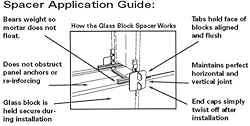 10-Pack Glass Block Window Spacers | Rust-Proof