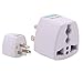 Bettal Universal Travel Adapter AU UK EU To US AC Power Plug Outlet Adaptor Converter White