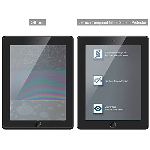 iPad Screen Protector, JETech Premium Tempered Glass Screen Protector Film for Apple iPad 2/3/4 - 0337