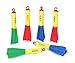 Ivenus Toys Foam Finger Rocket 6-Pack LED Rubber Band Flying Foam Slingshot Rockets -Fun Shooting Flying Games for Outdoor Fun Camping Party Gift