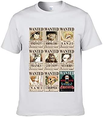 ICOSSATA T-Shirt Animation ONE Piece Wanted Monkey D. Luffy XS S M L XL XXL XXXL Adult Unisex Crew