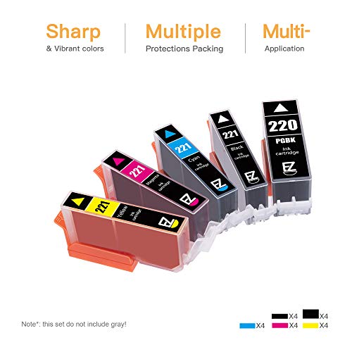 E-Z Ink (TM) Compatible Ink Cartridge Replacement for Canon PGI220 PGI-220 CLI221 CLI-221 to use with MX870 MX860 MP620… - Image 4