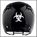 Biohazard Logo Helmet Motorcycle Decal Sticker M1 3