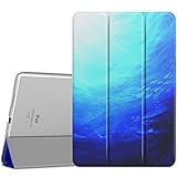 MoKo Case iPad Pro 9.7 - Slim Lightweight Smart-Shell Stand Cover Translucent Frosted Back Protector Apple iPad Pro 9.7 inch 2016 Release Tablet, Ocean (Auto Wake/Sleep)