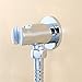 Hand Held Shower Head Holder with Hose Connector Shower Wand Holder Wall Mount,Handheld Shower Handle Sprayer Holder Shower Hose Adapter Shower Elbow with Spray Head Bracket Replacement Chrome