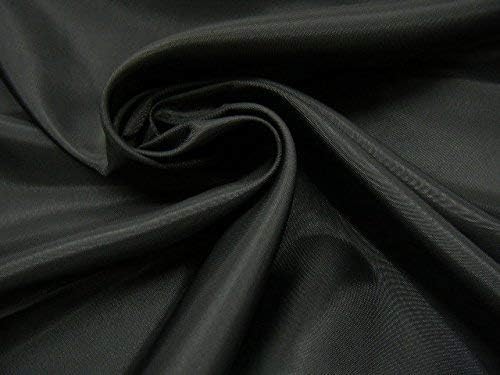 Amazon 値下げしました ポリエステル 裏地 黒 ５ｍ １ ９９９円 安心の日本製 ポリエステル １００ 裏地 ポリエステルタフタ 裏地 無地 ブラック オフブラック 炭黒 墨黒 キャンセル 返品不可 Bl5 布 生地 通販