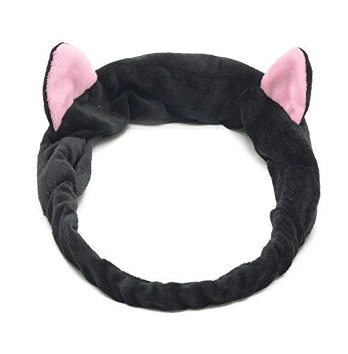 3 PCS Coral Velvet Cat Ear Makeup Shower Face Washing Headband Hairband Hair Accessories Best Makeup Headband Tool for Women