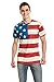 DAWILS Mens American Flag T-Shirt Patriotic Vintage Shirts 4th of July Short Sleeve Hipster Tee Shirt
